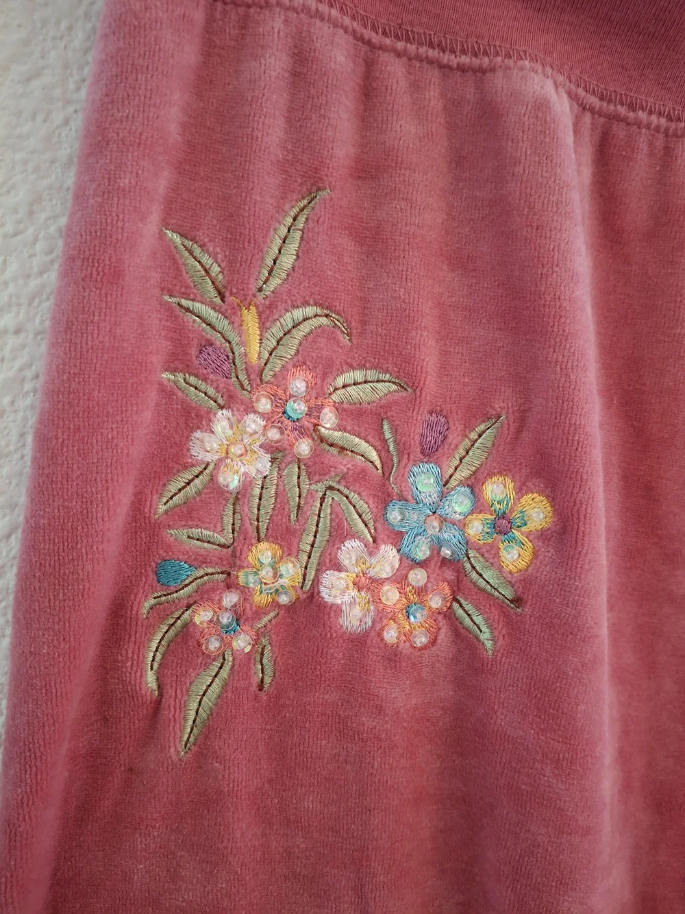Y2k Vintage BCBGMaxAzria Velour Tracksuit Set With Peacock